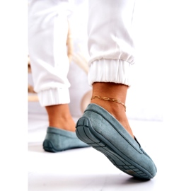 Evento Mocasines Mujer Ante Menta Morreno verde 3