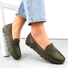 Mocasines mujer ante Potocki 09300 caqui verde 1