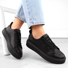 Deportivas plataforma negras Big Star NN274320 negro 1 Deportivas plataforma negras Big Star NN274320 negro 1