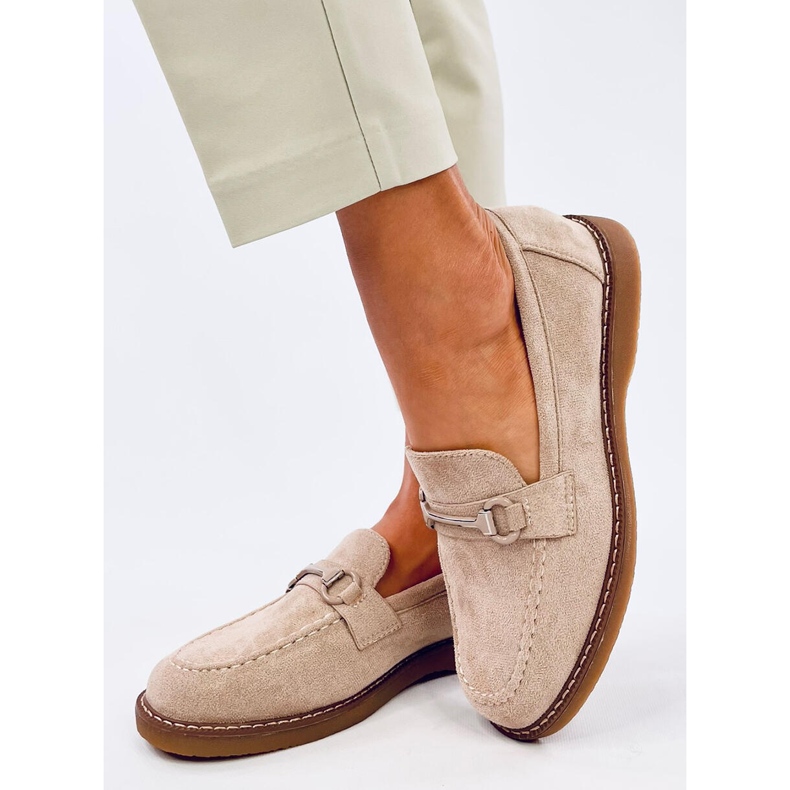 Mocasines de mujer Vaux Caqui beige 2