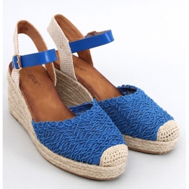 Morelli Sandalias cuña alpargata azul 5