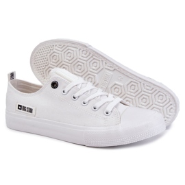 Zapatillas de deporte de material bajo para hombres Big Star KK174006 White blanco 4