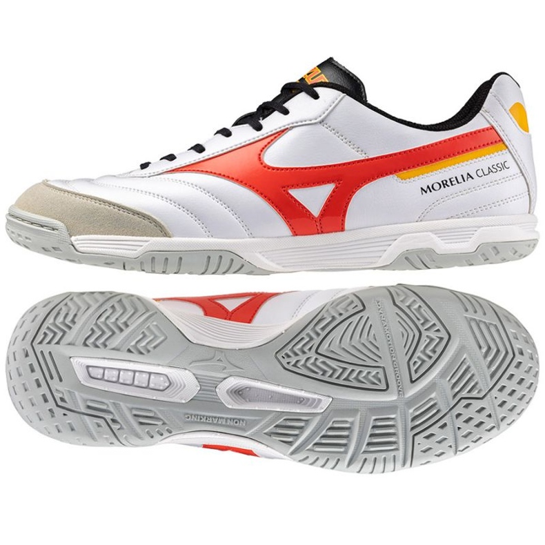 Zapatos de fútbol Mizuno Morelia Sala Classic In Q1GA240291 blanco 1 Zapatos de fútbol Mizuno Morelia Sala Classic In Q1GA240291 blanco 1
