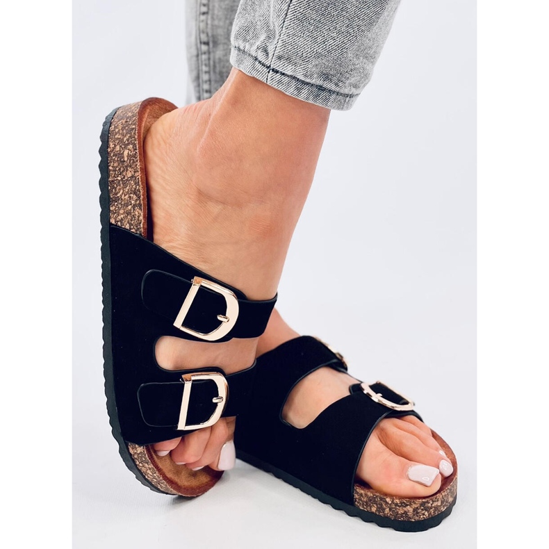 Chanclas Byrd de corcho negro 2 Chanclas Byrd de corcho negro 2