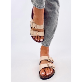 Scholki Byrd Pantuflas de corcho beige 1