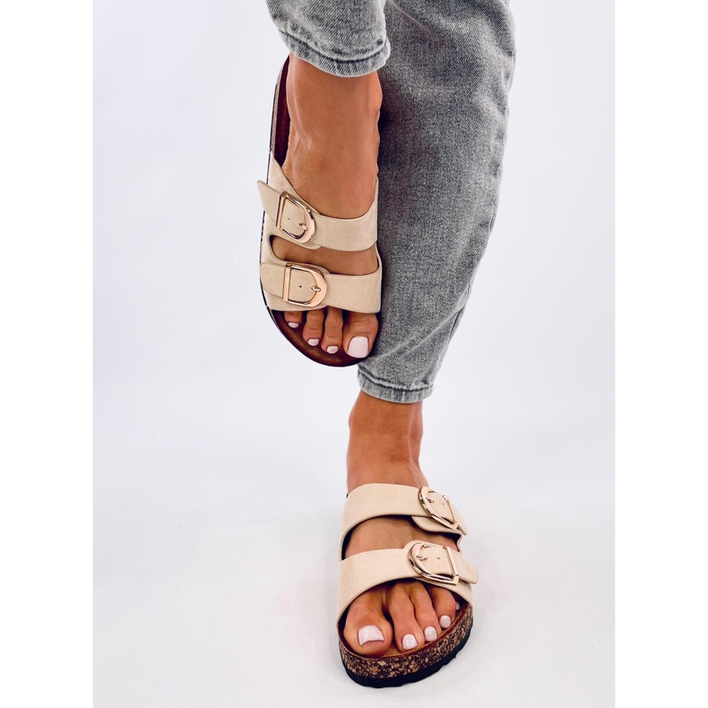 Scholki Byrd Pantuflas de corcho beige 1