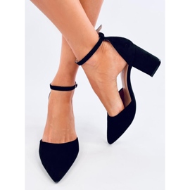 Pozzi Zapatos de salón con correa en el tobillo negros 2