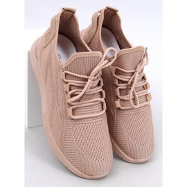 Deportivas calcetín Guelfi Caqui beige 5