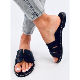 Chanclas elegantes de mujer Dalmasi Negro 2
