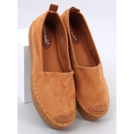 Alpargatas con suela gruesa Poulain Camel marrón 5
