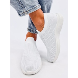 Groppi Zapatos tipo calcetín sin cordones blancos 1
