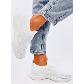 Groppi Zapatos tipo calcetín sin cordones blancos 3