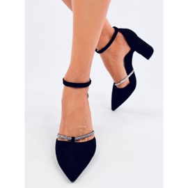 Zapatos de tacón alto con tiras Ayari Black negro 2