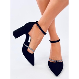 Zapatos de tacón alto con tiras Ayari Black negro 1