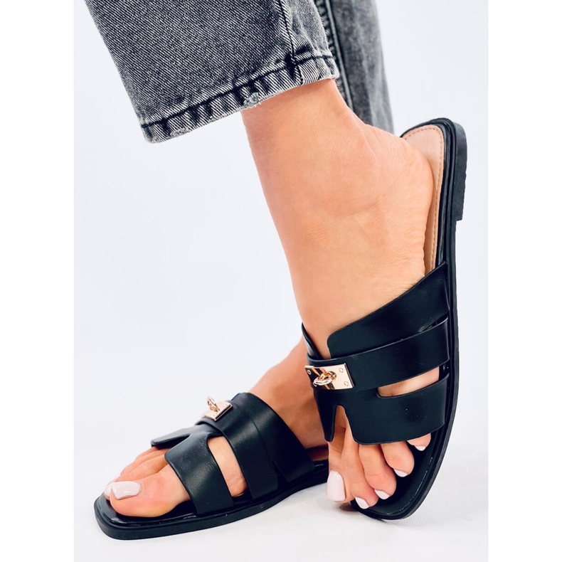 Chanclas de mujer Daudi Negro 1