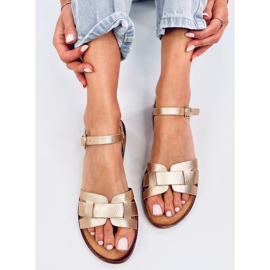 Sandalias mujer Capilla Oro dorado 4