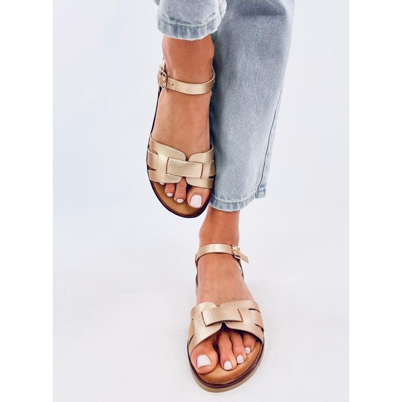 Sandalias mujer Capilla Oro dorado 1