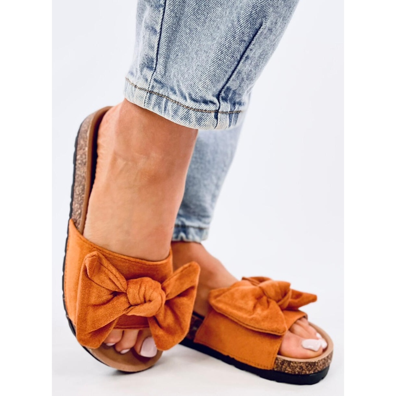 Babuchas Kiara Camel de corcho marrón 2