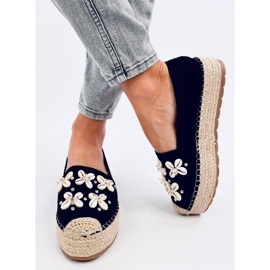 Alpargatas Elif Black con conchas negro 2
