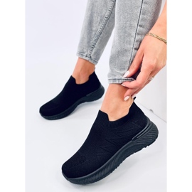 Deportivas calcetín Fourny Allblack negro 3