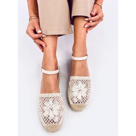 Premat Sandalias alpargatas caladas beige 4