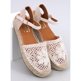 Premat Sandalias alpargatas caladas beige 5