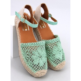 Premat Sandalias alpargatas caladas verdes 5