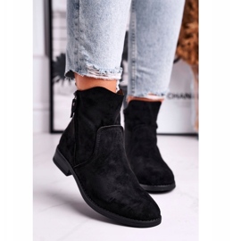 Evento Botas Vaqueras De Mujer Tacón Plano Negro Plemmi 1
