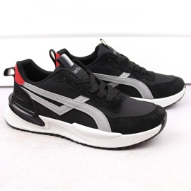 Zapato deportivo con cordones hombre negro Atletico 23721 1