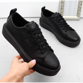 Deportivas plataforma negras Big Star NN274320 negro 4