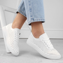Deportivas mujer caladas blanco Sabatina 0819 1