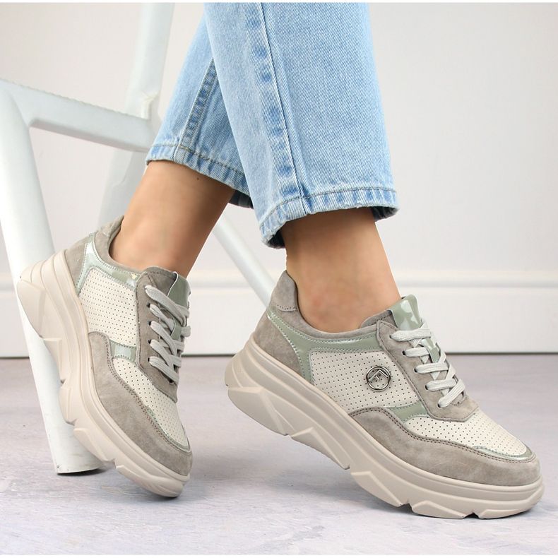 Deportivas mujer piel beige Filippo DP6108/24 BE 1