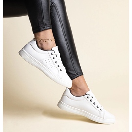 Zapatillas blancas de ecopiel de Cathleen blanco 2
