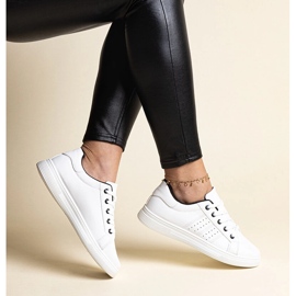 Zapatillas blancas de ecopiel de Cathleen blanco 1