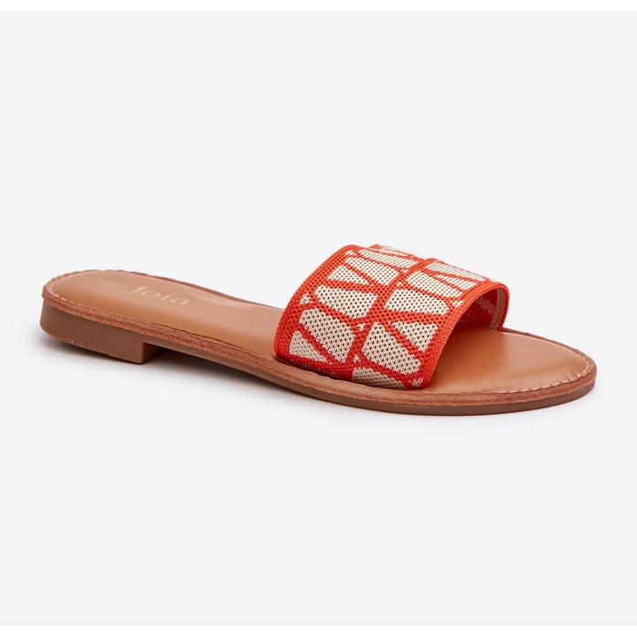 Chanclas Planas Mujer Naranja Traivea 1