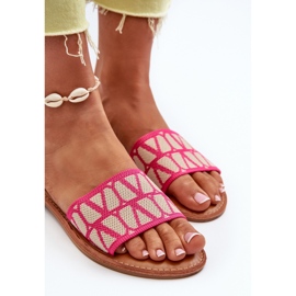 Chanclas Planas Mujer Fucsia Traivea rosado 5