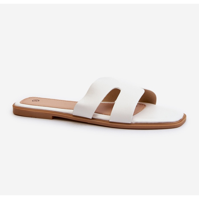 Chanclas Planas De Mujer Con Aberturas Blanco Fiviama 1 Chanclas Planas De Mujer Con Aberturas Blanco Fiviama 1