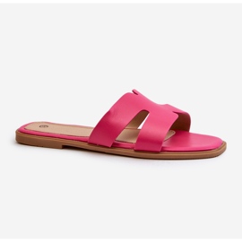 Chanclas Planas De Mujer Con Aberturas Fucsia Fiviama rosa 1