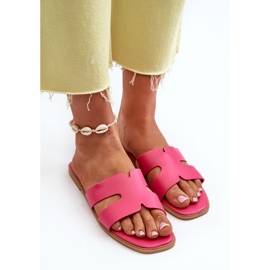 Chanclas Planas De Mujer Con Aberturas Fucsia Fiviama rosado 6