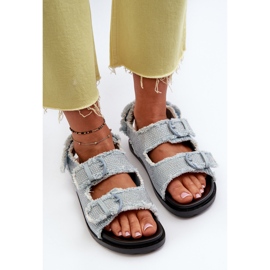 Sandalias Vaqueras Decoradas Mujer Azul Irmale 8