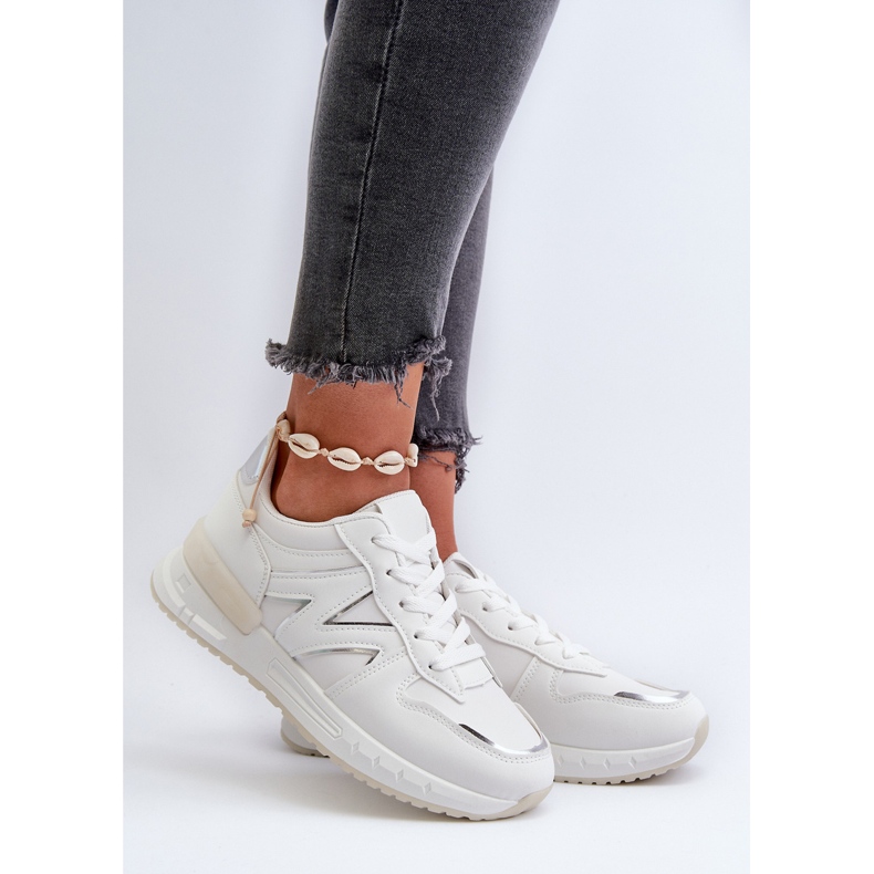 Zapatillas Deportivas de Mujer Confeccionadas en Piel Ecológica Blancas Kaimans blanco 2