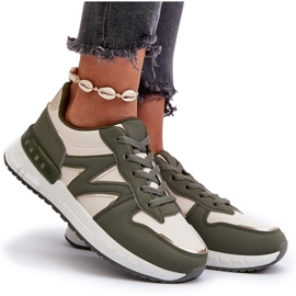 Zapatillas Deportivas De Mujer Confeccionadas En Piel Ecológica, Kaimans Verdes 9