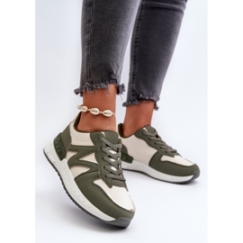 Zapatillas Deportivas De Mujer Confeccionadas En Piel Ecológica, Kaimans Verdes 3