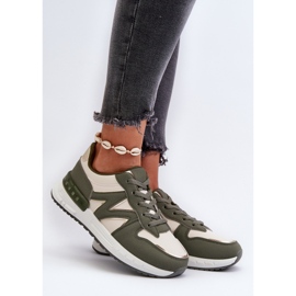Zapatillas Deportivas De Mujer Confeccionadas En Piel Ecológica, Kaimans Verdes 2