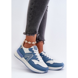 Zapatillas Jeans Mujer En Piel Ecológica, Vinelli Azul 2