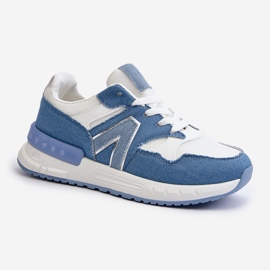Zapatillas Jeans Mujer En Piel Ecológica, Vinelli Azul 1