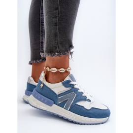 Zapatillas Jeans Mujer En Piel Ecológica, Vinelli Azul 6