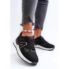 Zapatillas Deportivas de Mujer Confeccionadas en Piel Ecológica Negra Vinelli negro 3