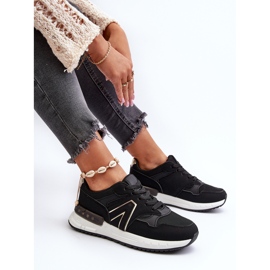 Zapatillas Deportivas de Mujer Confeccionadas en Piel Ecológica Negra Vinelli negro 7