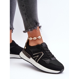 Zapatillas Deportivas de Mujer Confeccionadas en Piel Ecológica Negra Vinelli negro 5